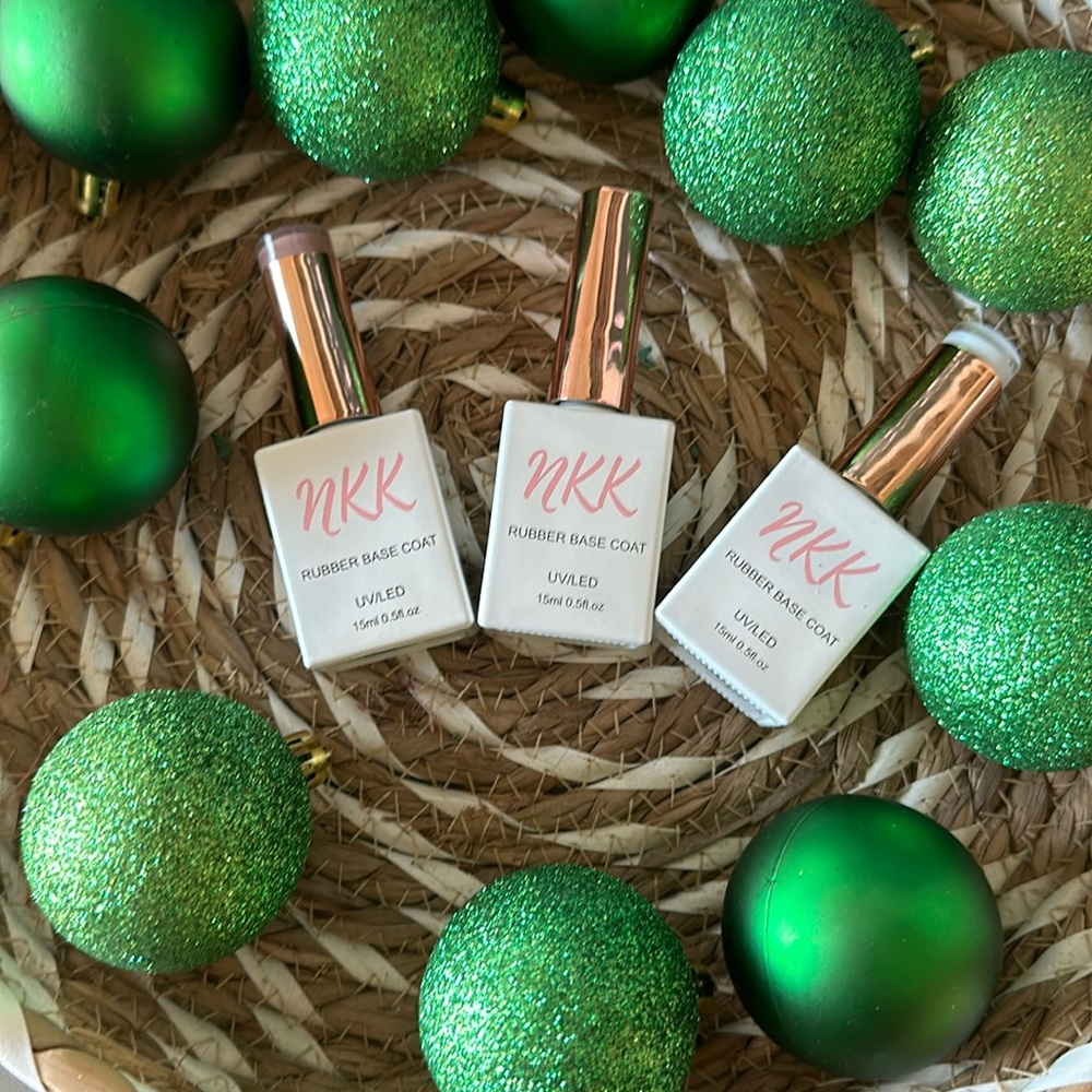 NKK UV/LED RUBBER BASE COAT Different colors: Milk,Clear,Maple